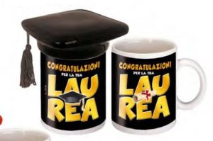 tazza laurea nera