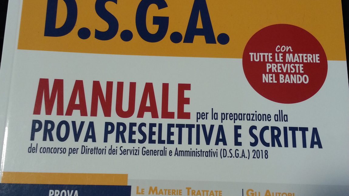 2004 posti per DSGA- Manuale